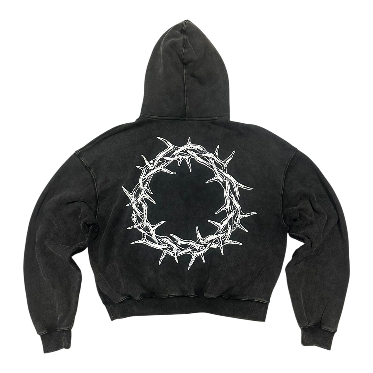 syndicate hearts zip up blk wash