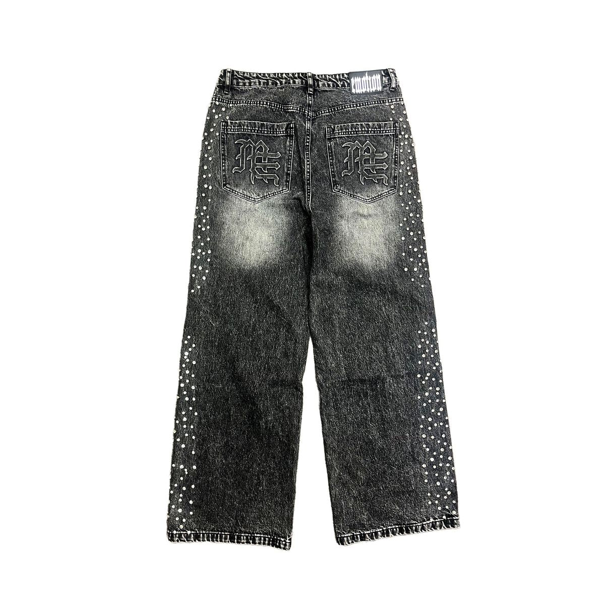 Mix emotions Grey ‘Stone’ Baggy Jeans