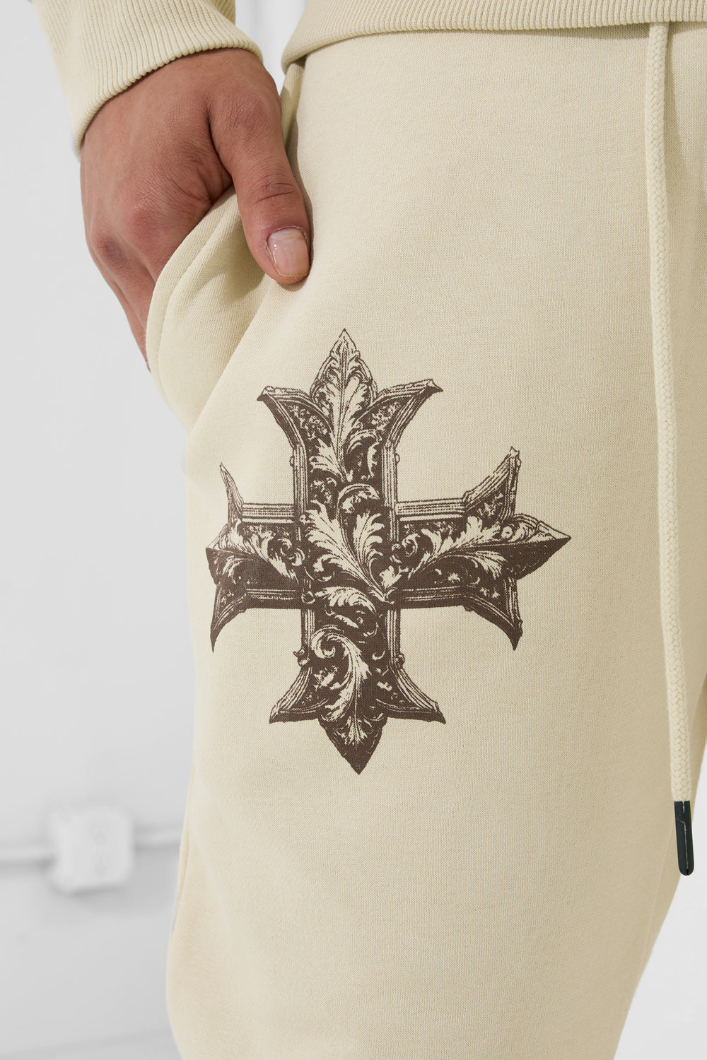 JORDAN CRAIG FLEECE JOGGING SET (cream)