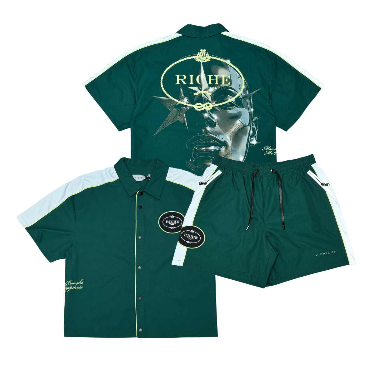 vie riche Hollywood short set Green (VR2035)