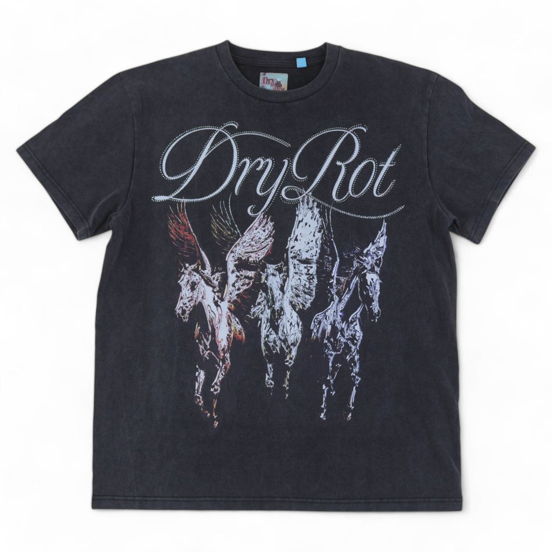 DRY ROT PEGASUS TEE BLACK