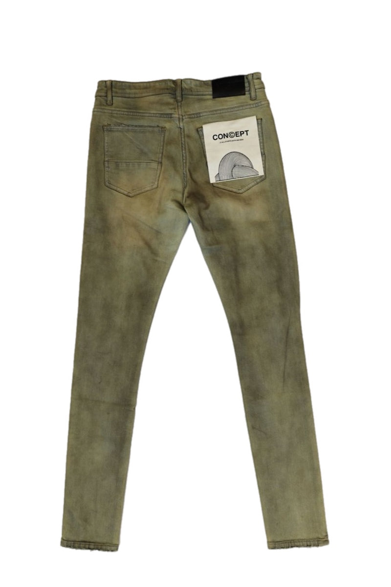 Concept Lead" skinny denim Jeans Green