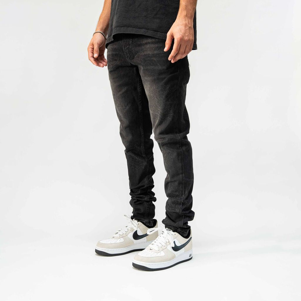 PALI “SKULL” FADE BLACK JEANS