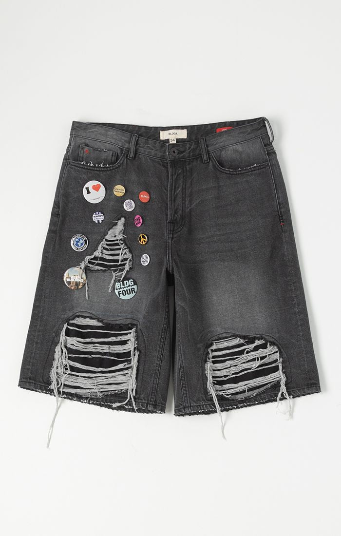 BLDG4 Pin Boy Black Short (C61-1107)