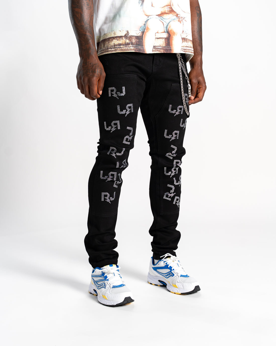 Relapse Jeans RJ Stone Black Skinny Denim