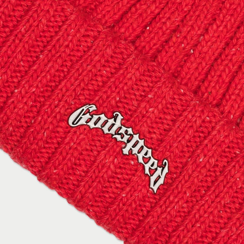 Godspeed Og Logo Emblem Beanie (Red Speckle)