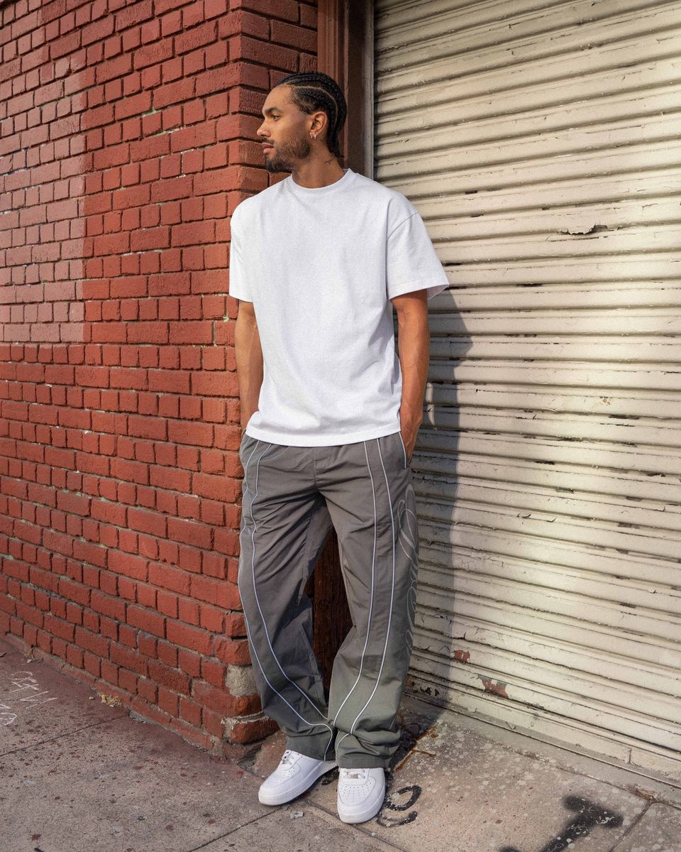Eptm Monogram Pants- Charcoal