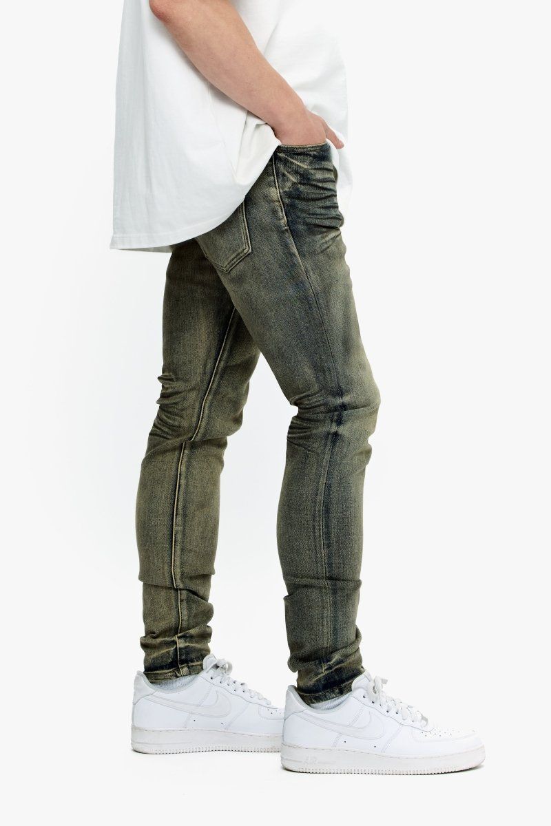 Valabasas Mr.Flex Skinny Brown/Blue Vintage washed