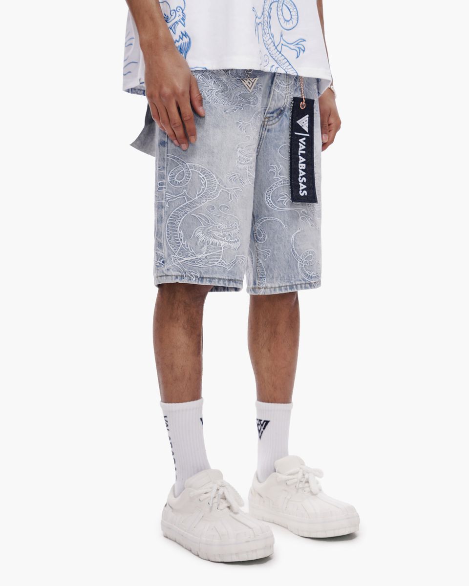 Valabasas Ganru Light Blue Wash Shorts