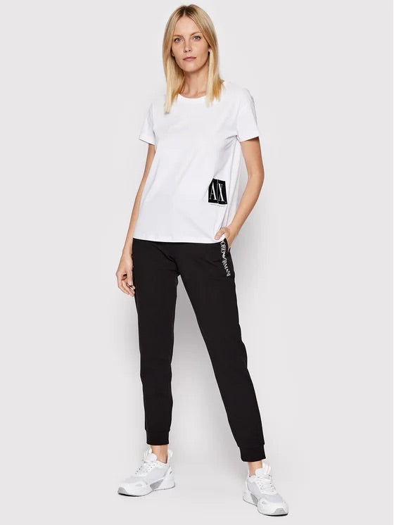 Armani Exchange Women White Regular Fit T-shirt