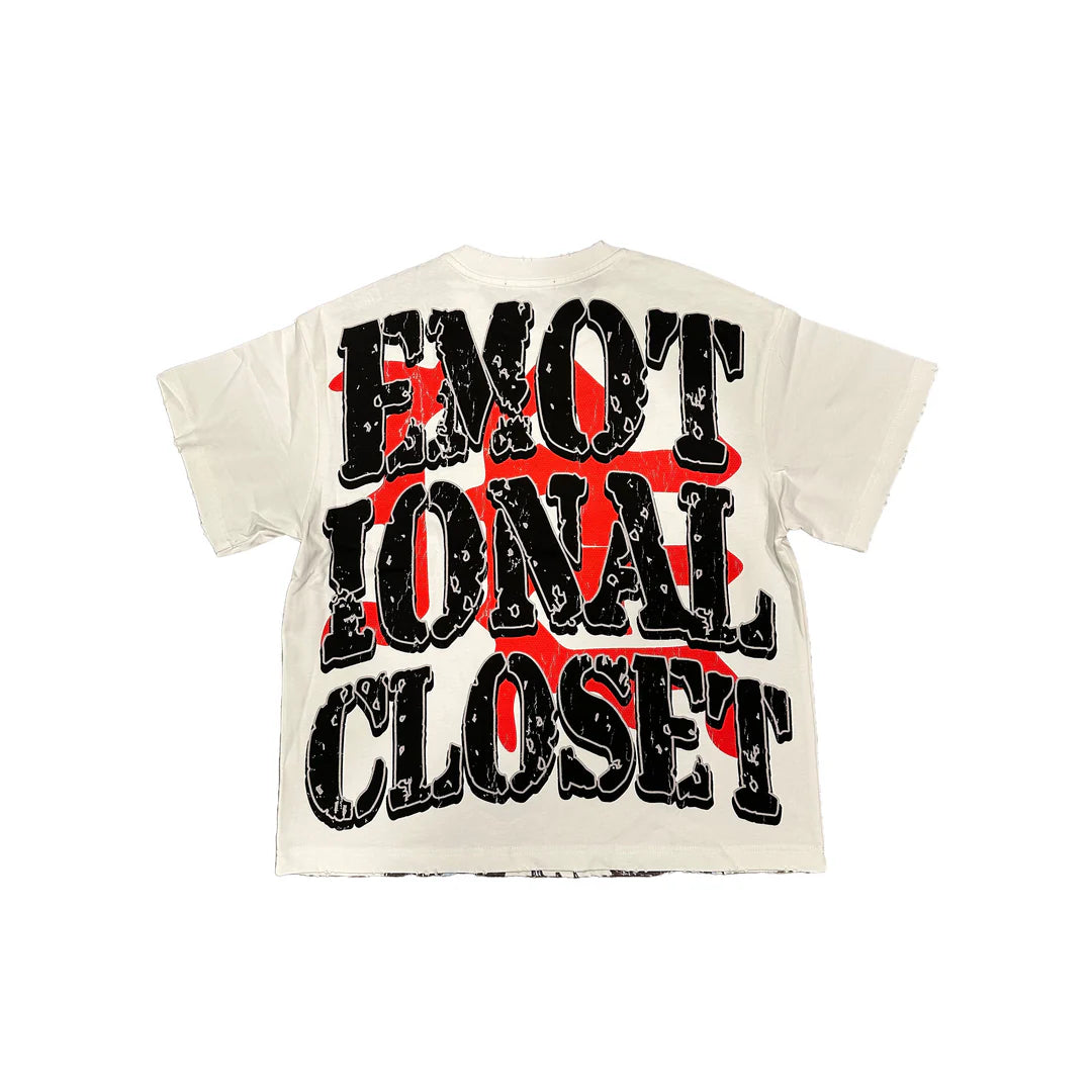 Mixed emotions White “Invasion” Tee