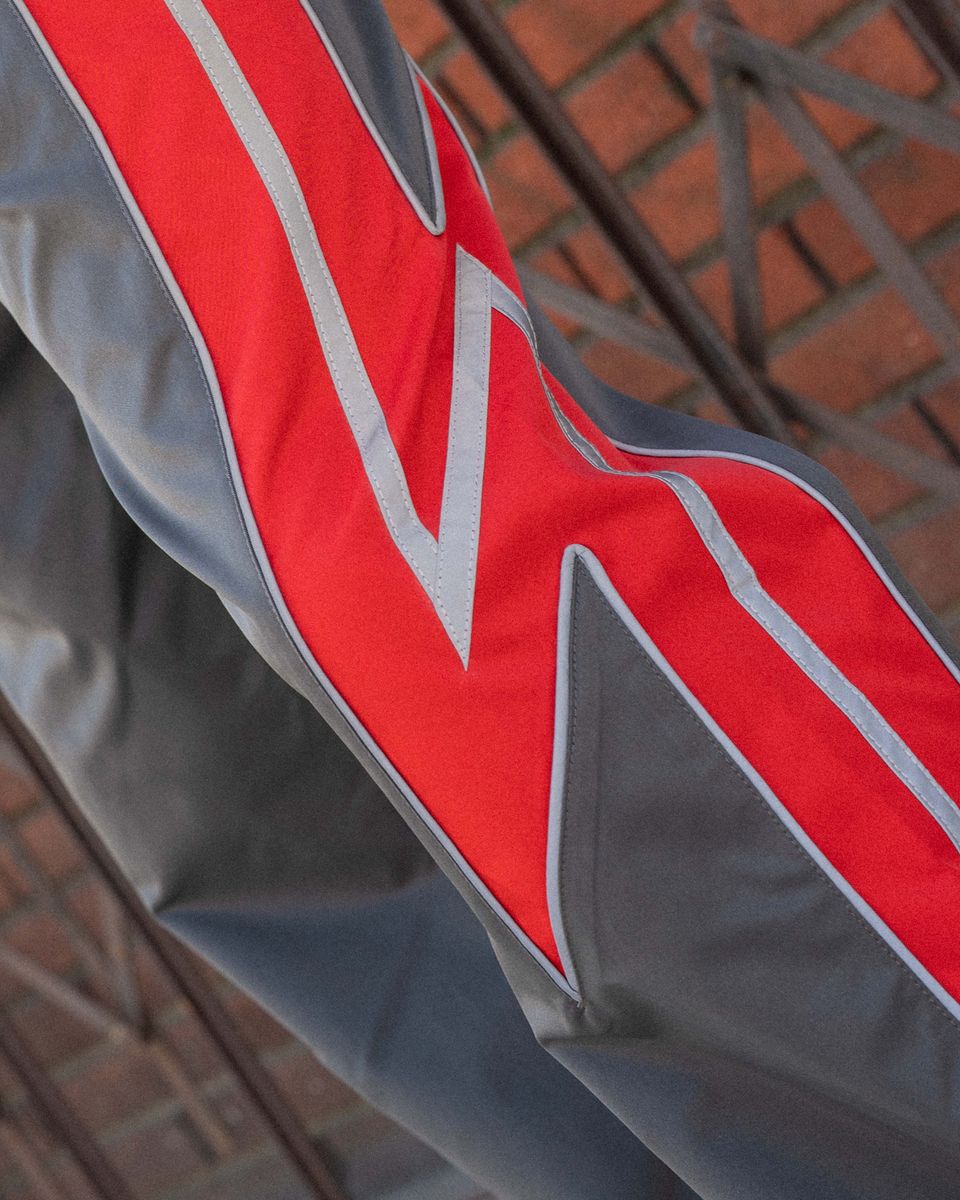 Eptm Vega Track Pants-Gray Red