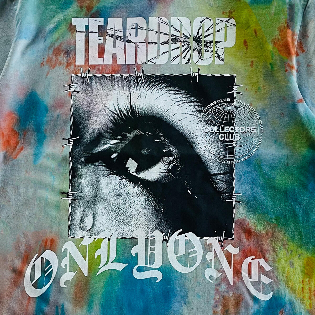 Only One Multi Color Tear Drop Tie-Dye Eye T-Shirt