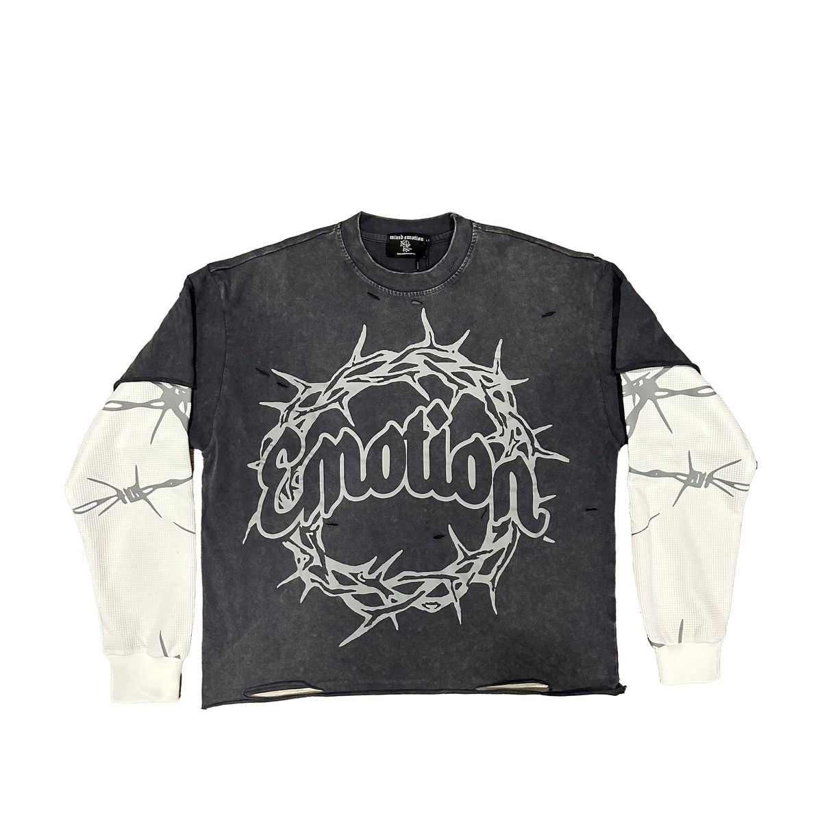 Mix emotions Barbed Wire” thermal Long Sleeve (“Barbed Wire” thermal Long Sleeve)