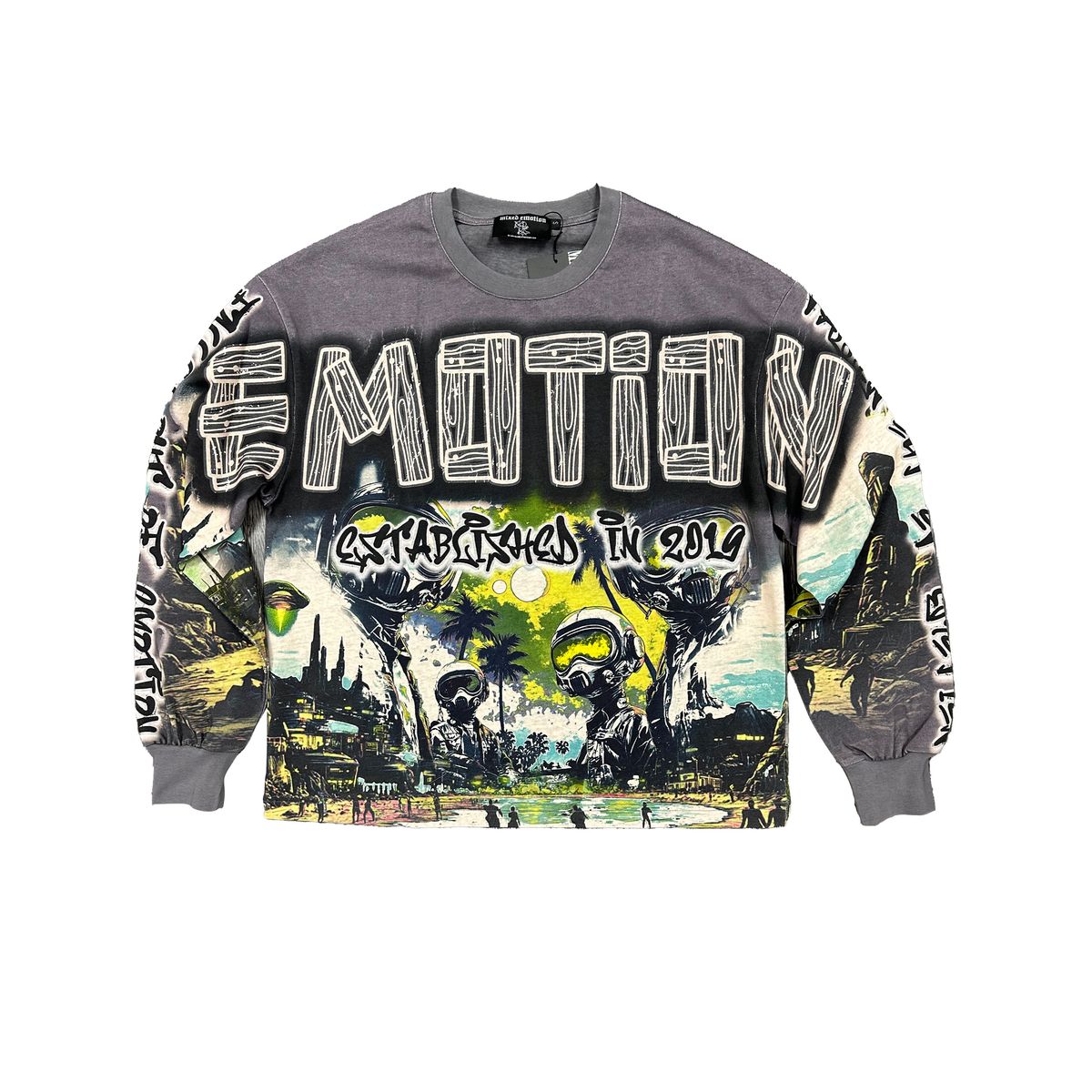 Mix emotion Grey “UFO” long sleeve (Grey “UFO” long sleeve)