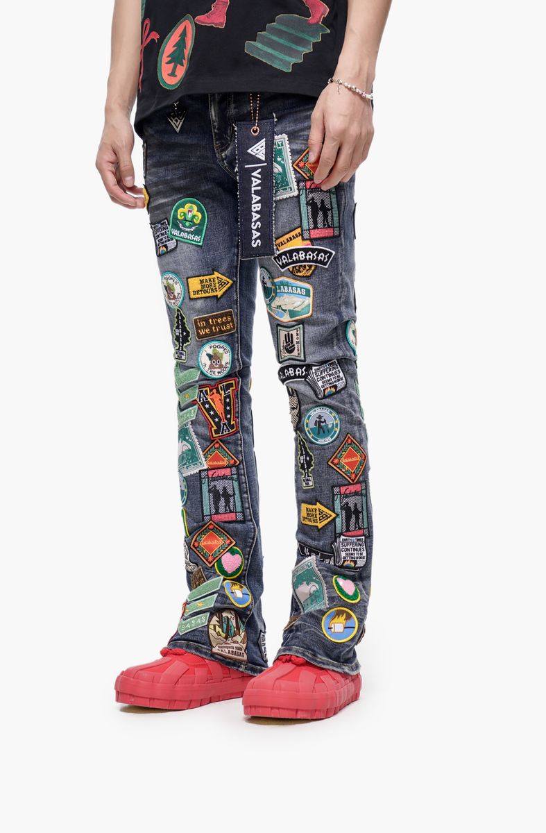 Valabasas AXIS" STACKED BLUE W