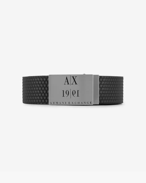 ARMANI EXCHANGE
Textured Genuine Black Leather Belt