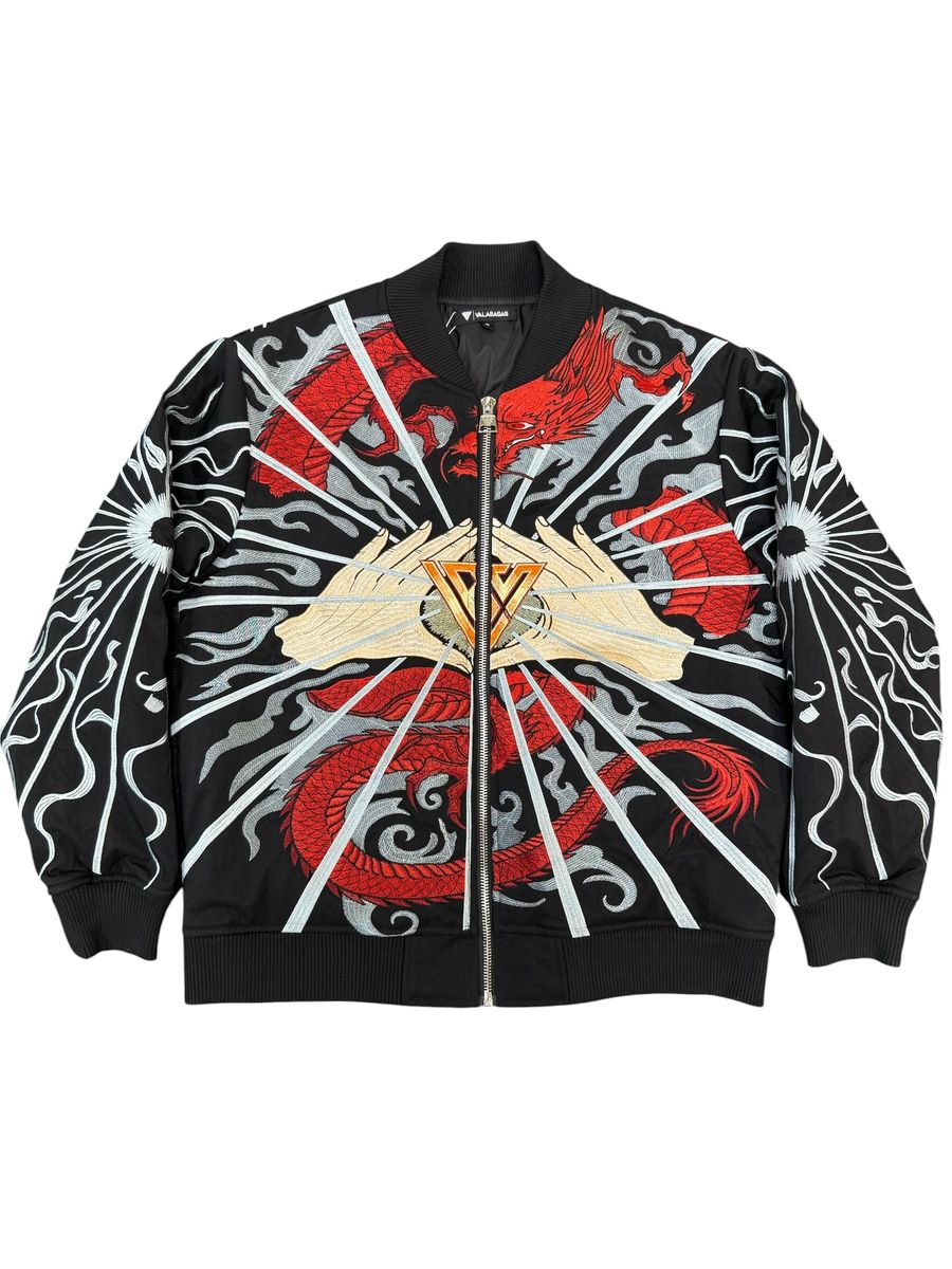 Valabasas PO dragon bomber jacket – black