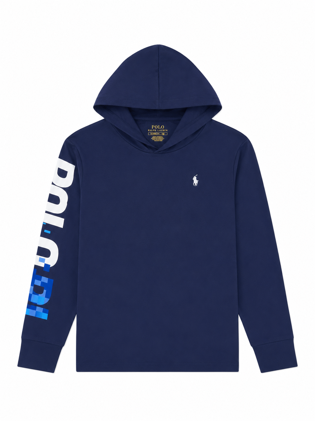 Polo Ralph Lauren Kids Navy Graphic Hoodie | Long Sleeve Pullover