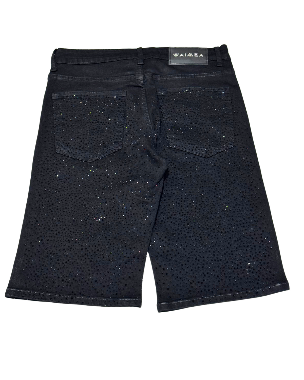 WAIMEA Black NY Ripped Skinny Fit Shorts – Style M7516D