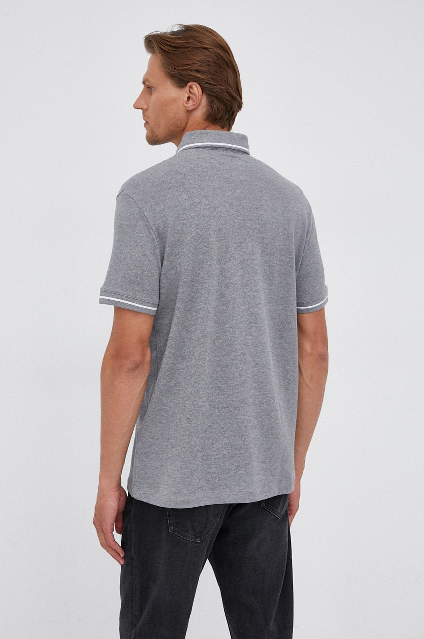 Armani Exchange Gray Polo Shirt