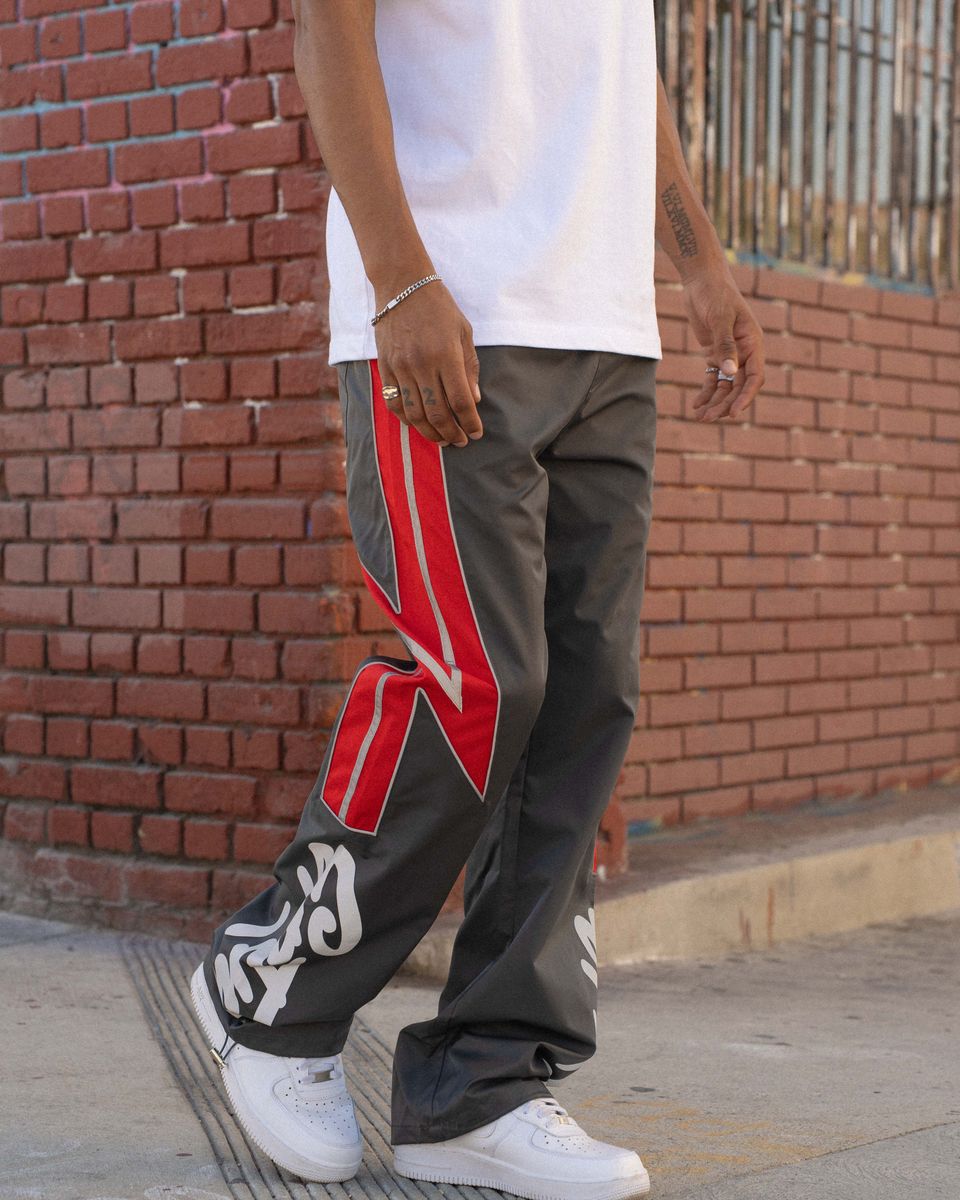 Eptm Vega Track Pants-Gray Red