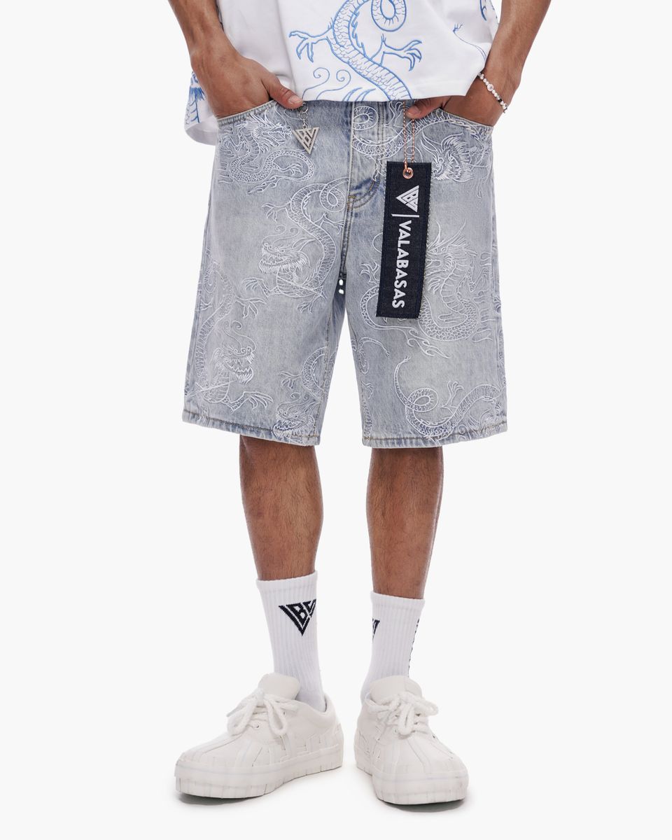 Valabasas Ganru Light Blue Wash Shorts