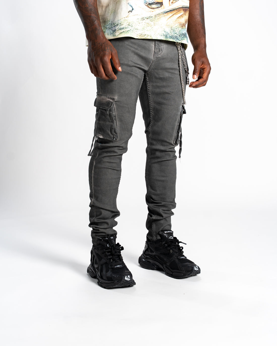 Relapse Jeans Moe Grey Cargo Denim