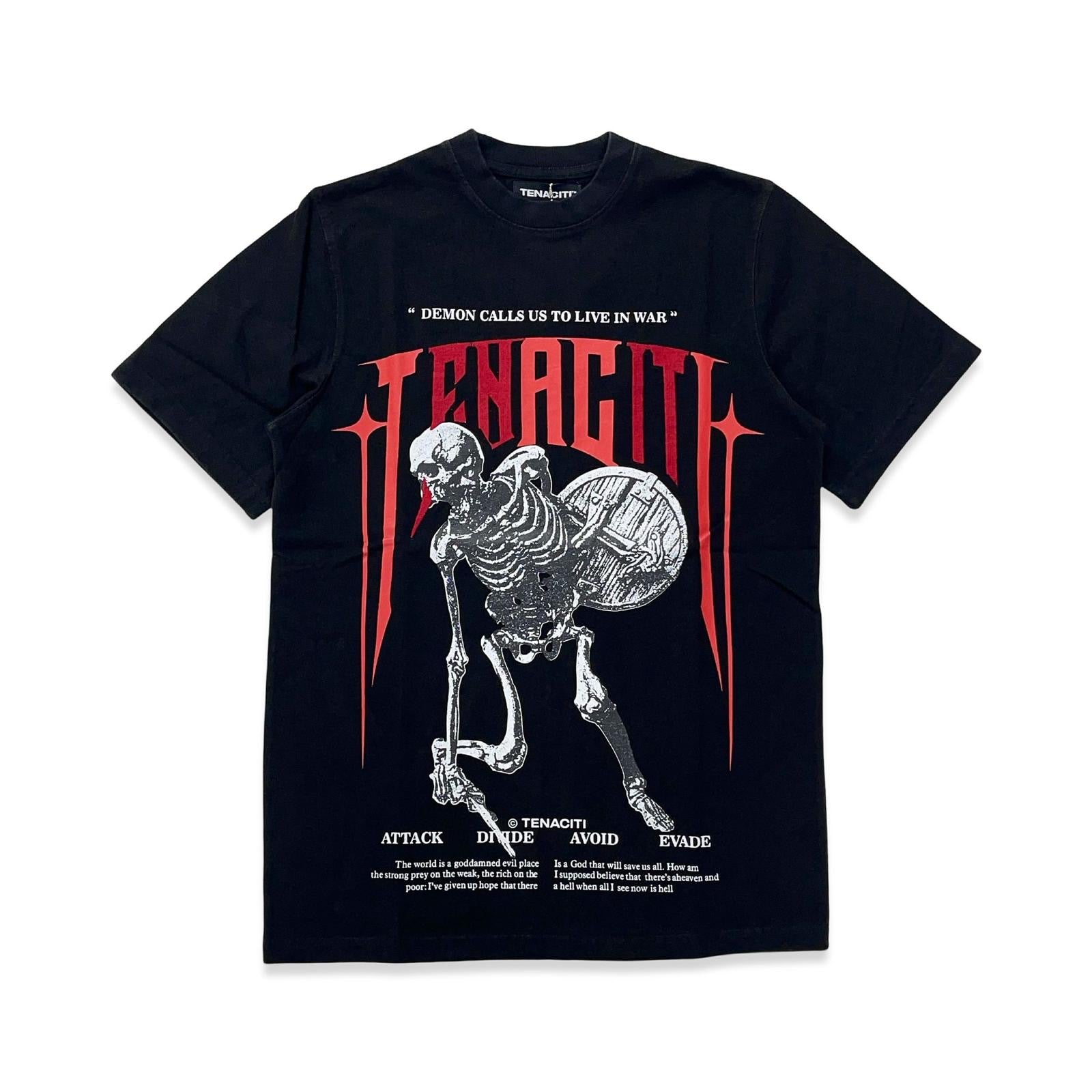 Tenaciti DEMON WAR TEE Black