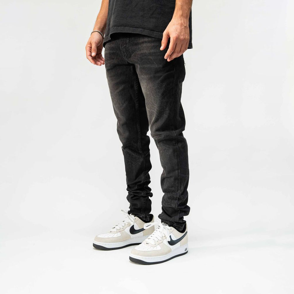 PALI “SKULL” FADE BLACK JEANS