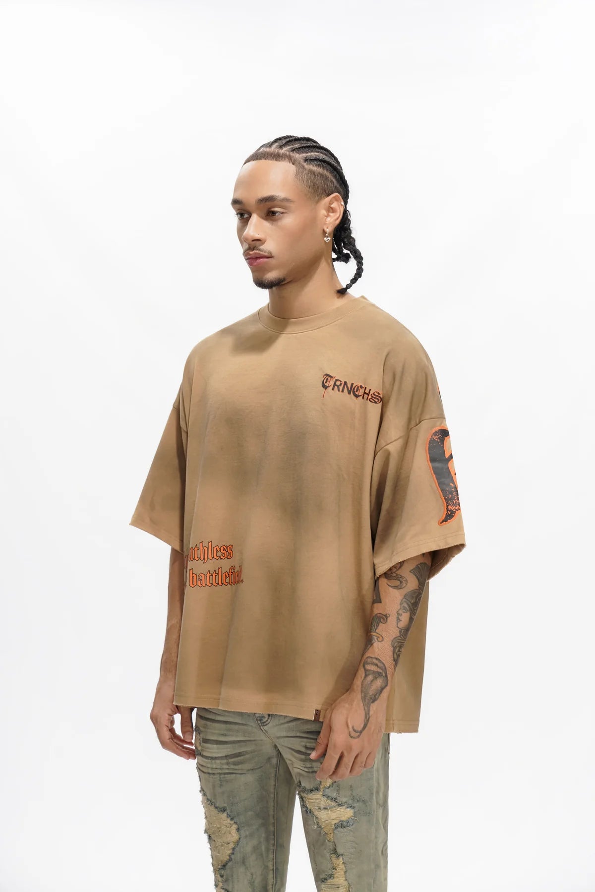 Trnchs Ruthless Soil Brown Vintage Tee