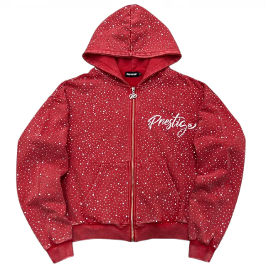 DIAMOND HOODIE - RED