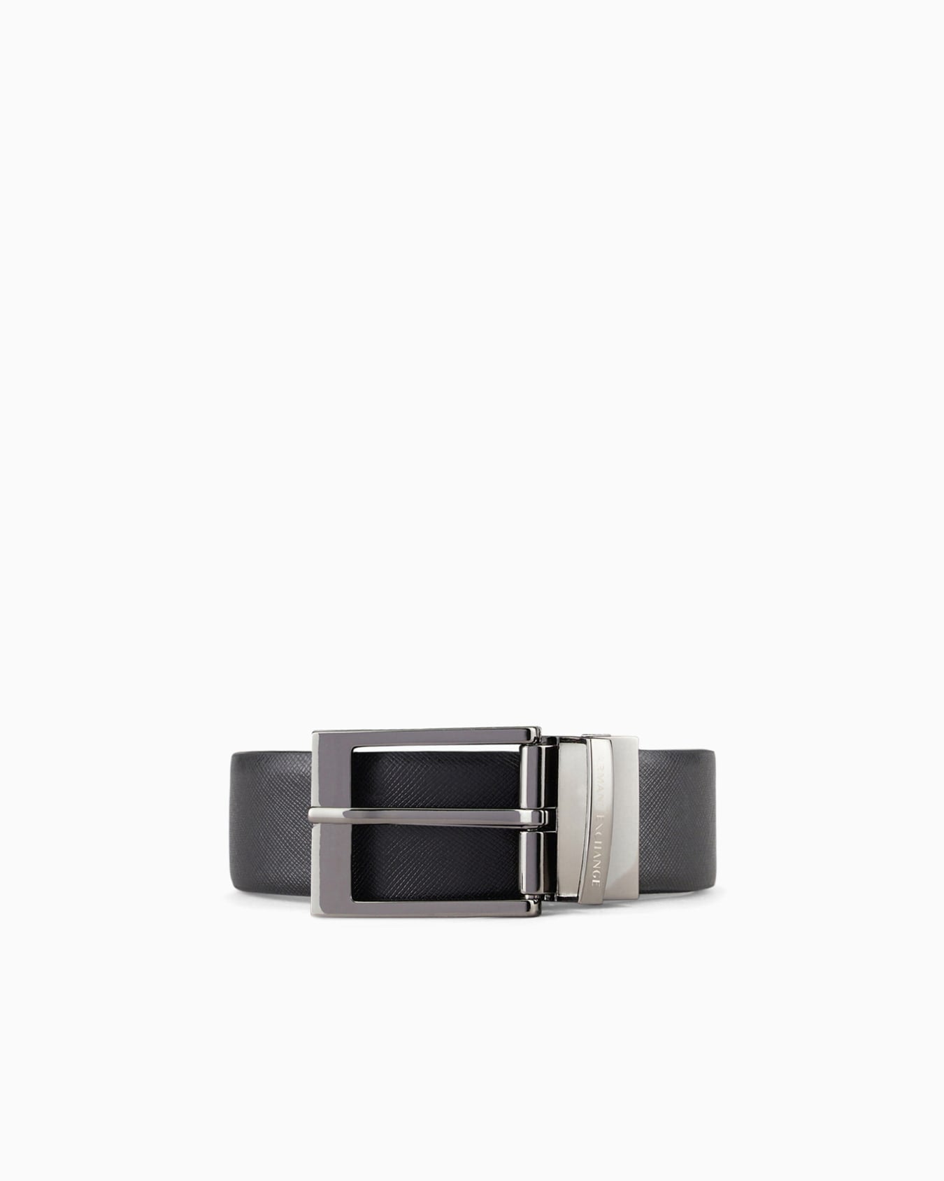 Armani Exchange Black LEATHER Reversible BELT