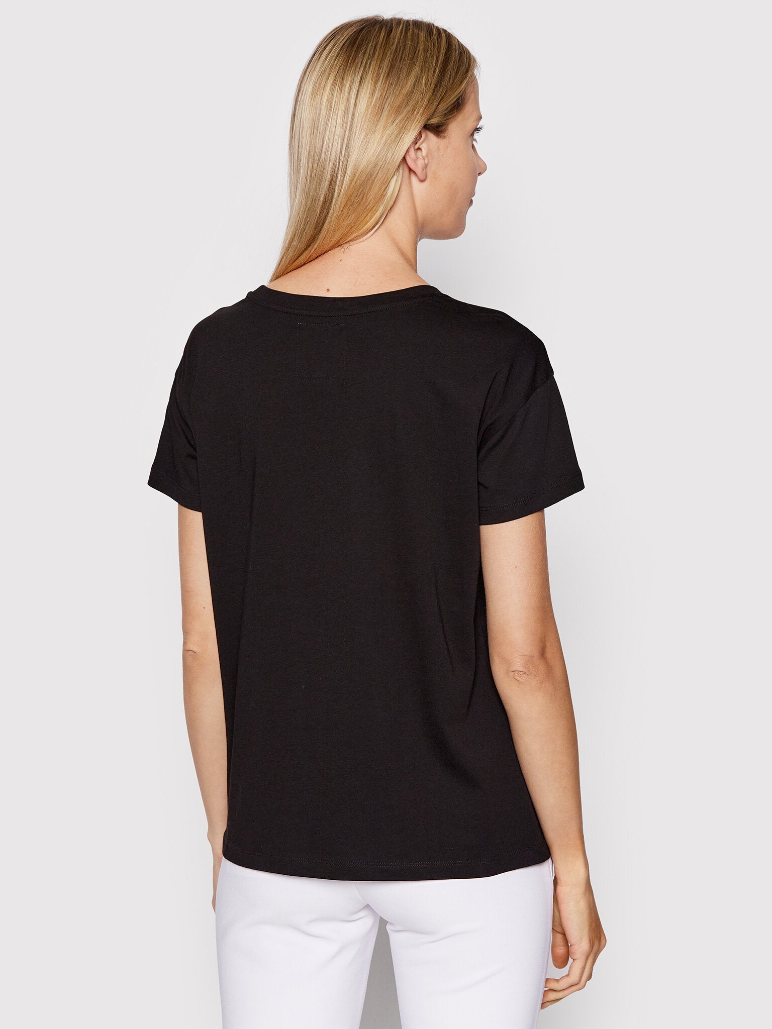 Armani Exchange women Black Regular fit Tshirt