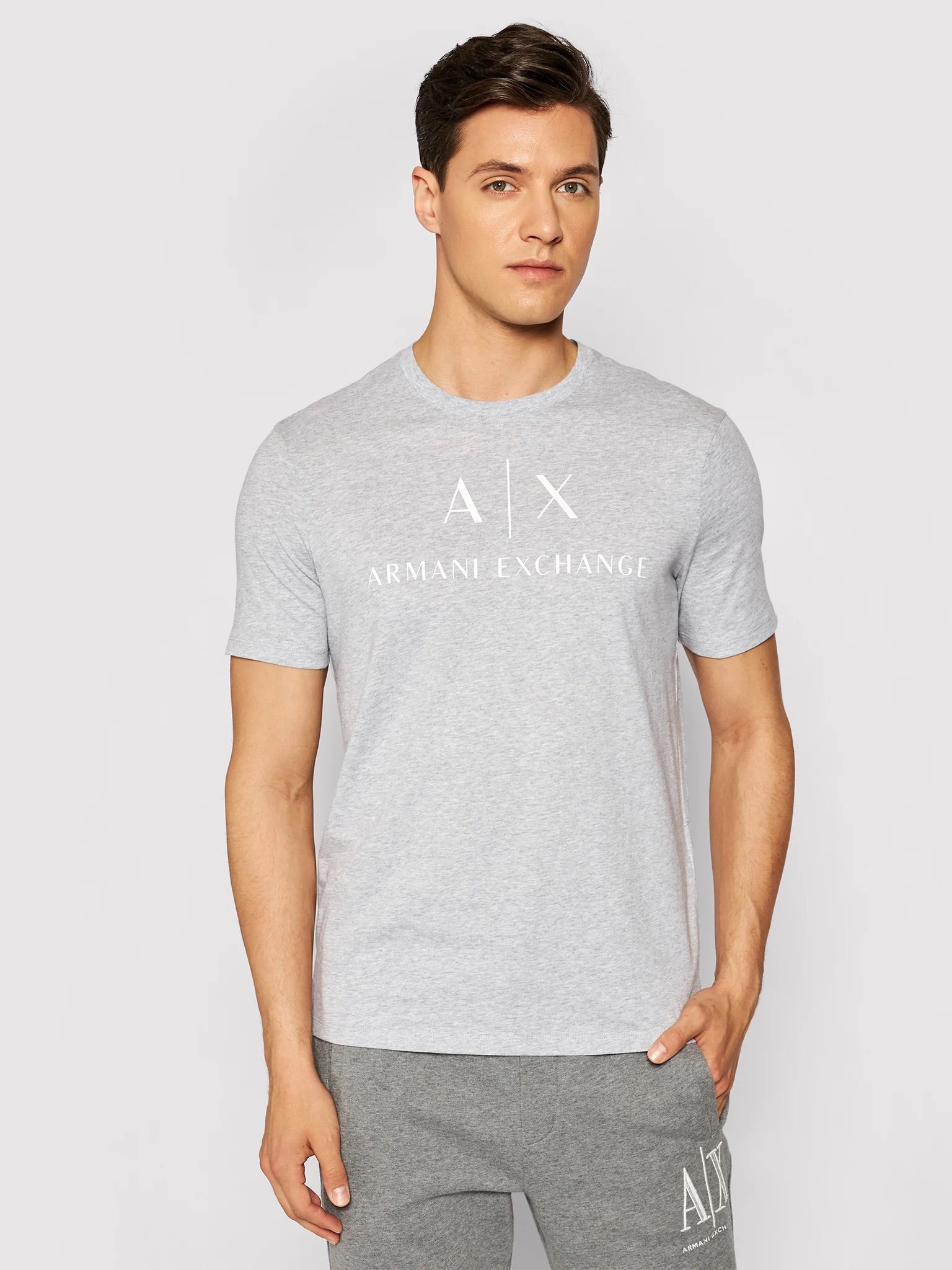 Armani Exchange Grey Slim Fit Tshirt