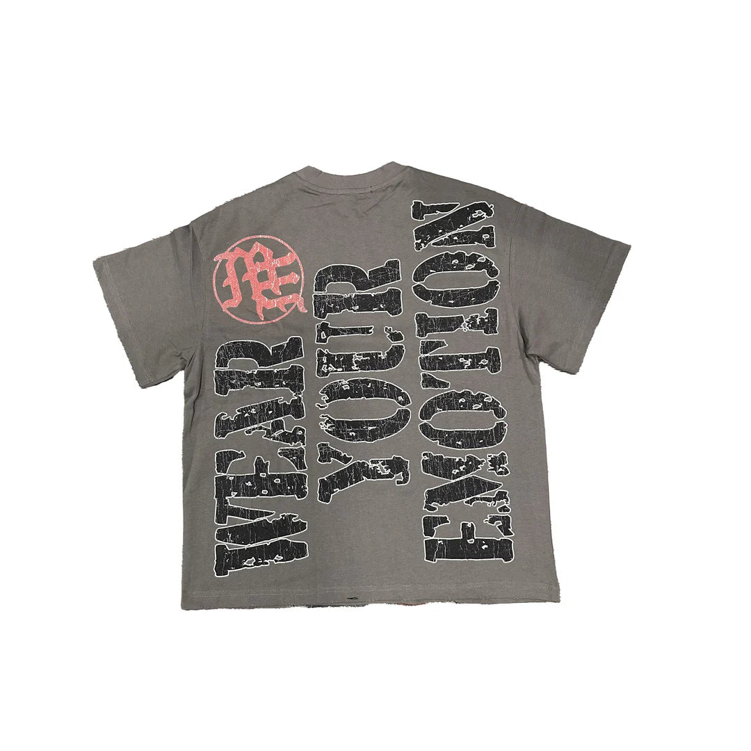 Mixed emotions Grey “Spaceship” Tee