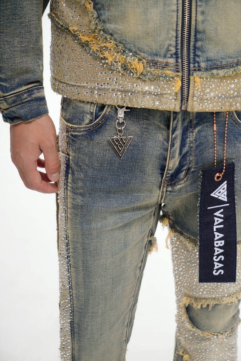 valabasas downfall stacked vintage blue wash