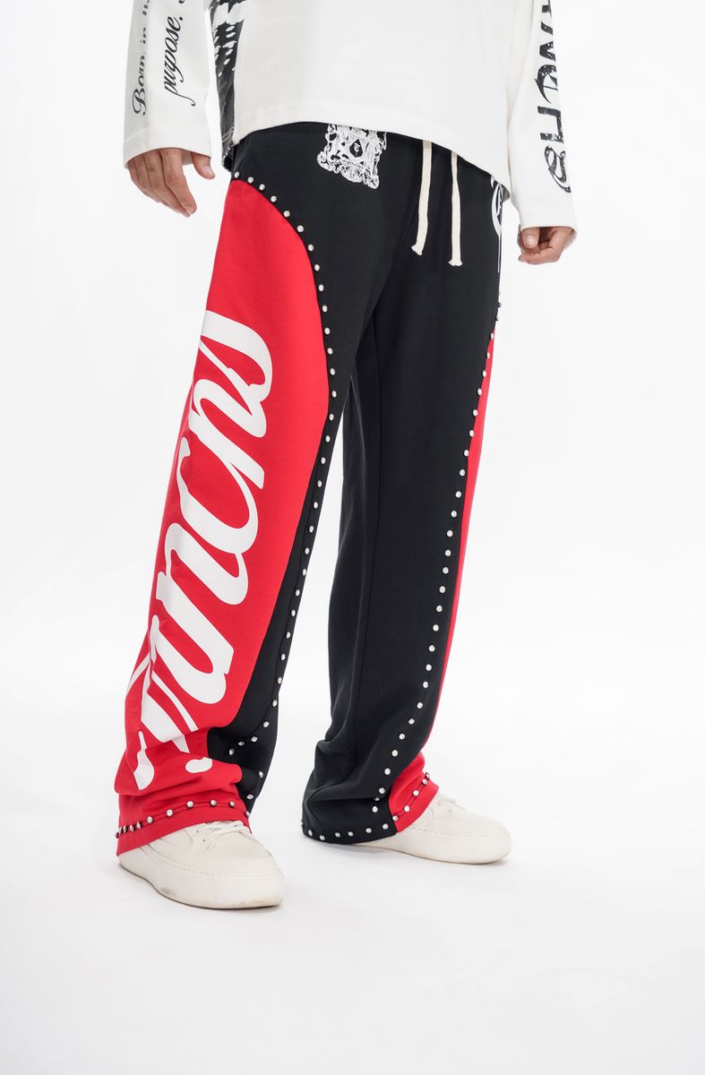TRNCHS
"CROWNED PATH" BLACK/RED PANTS