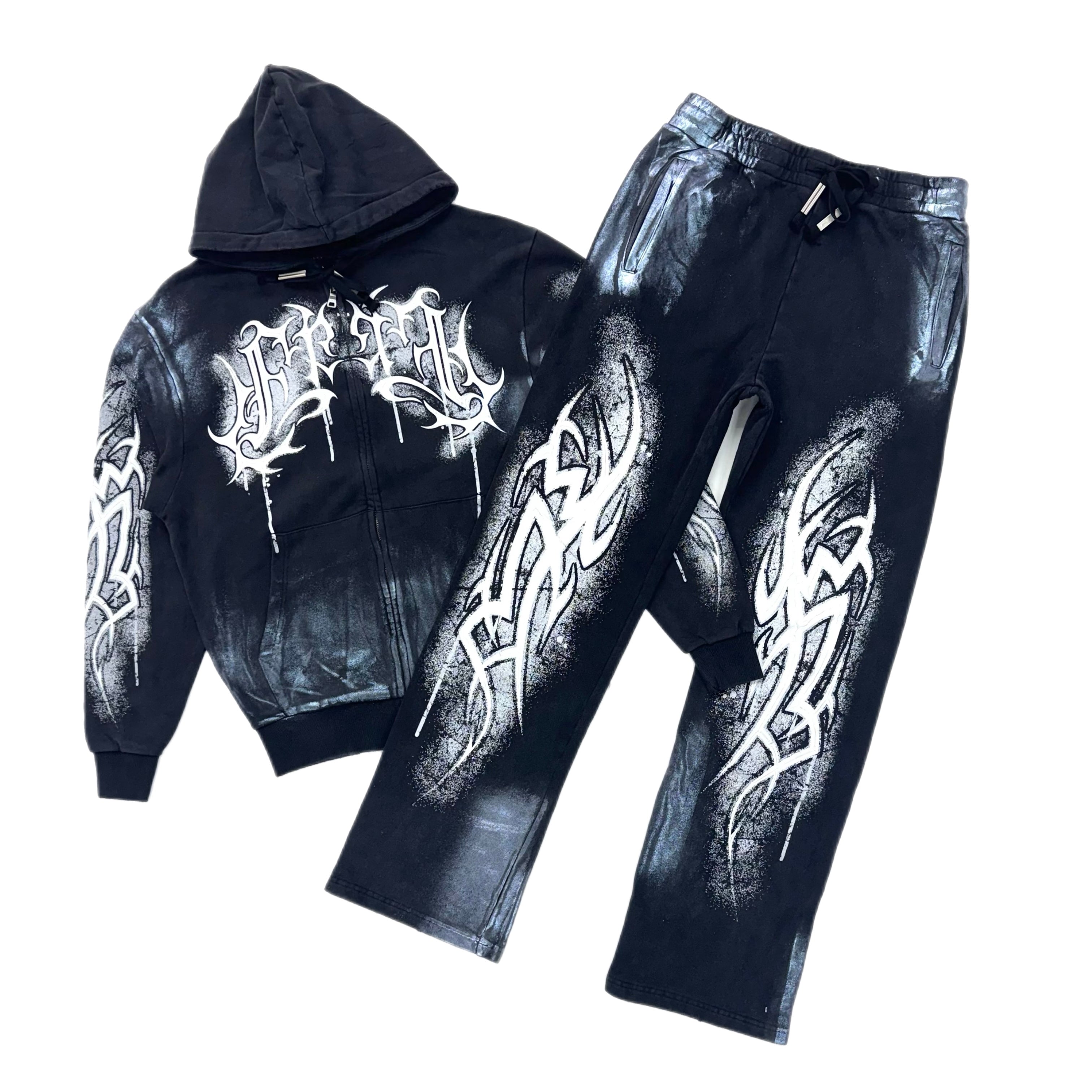 First Row Y2K Tribal Jogger Set
