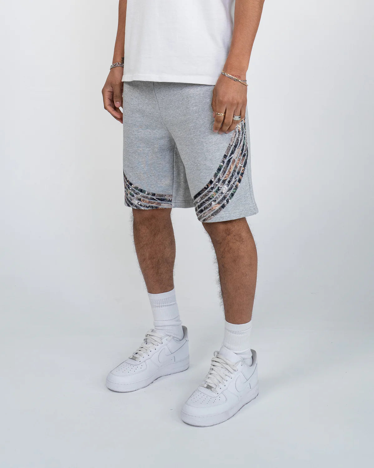 EPTM CAMO HIGHLAND SHORTS - HEATHER GREY