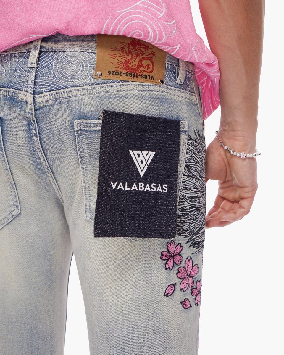 valabasas Tenka Stacked Jeans Light Blue Wash