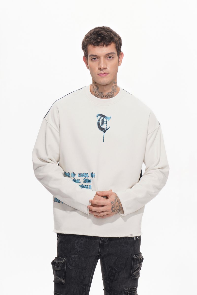 Trnchs Peek-A-Boo White Long Sleeve