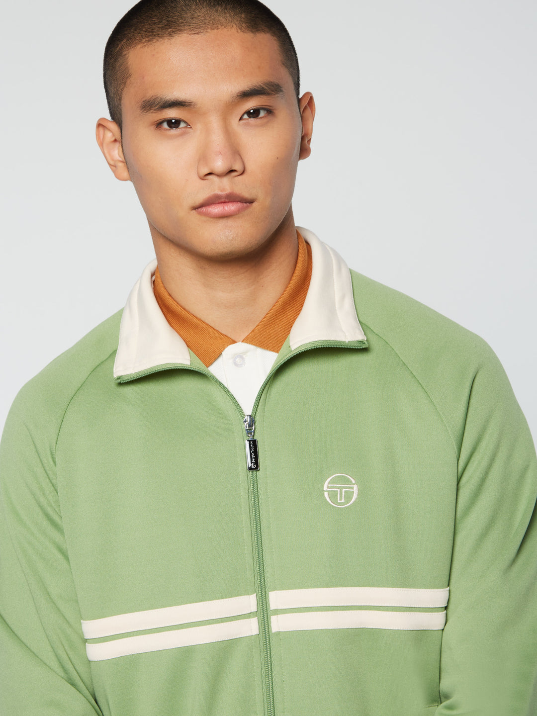 Sergio Tacchini DALLAS TRACK JACKET ARCHIVIO- JADE GREEN/ PEARL IVORY & Pants set