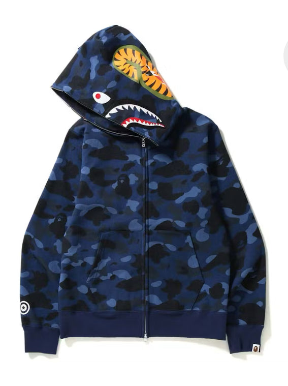 BAPE Color Camo Shark Full Zip
Hoodie 'Navy'