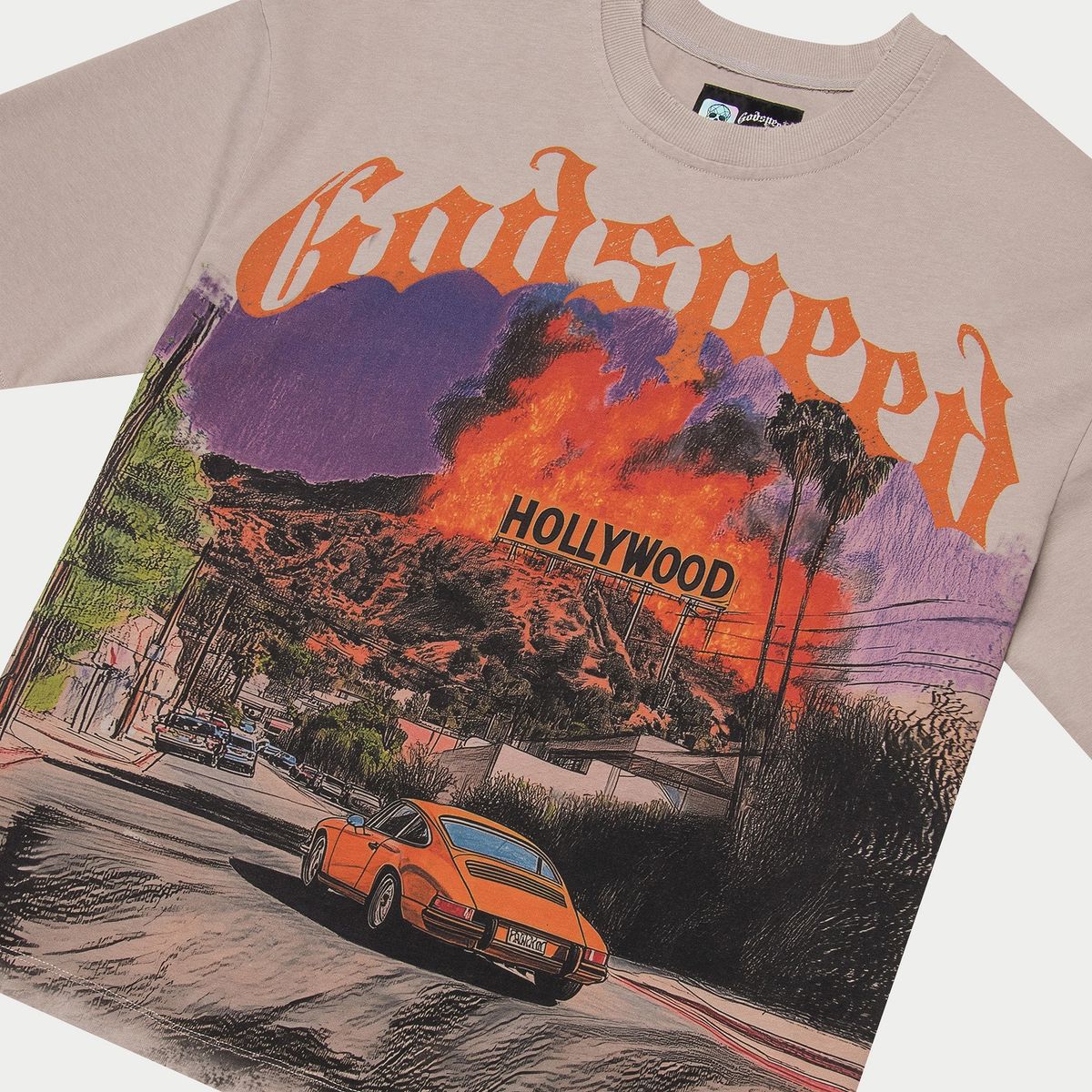 Godspeed “Los Scandalous” Tee – Stone Wash