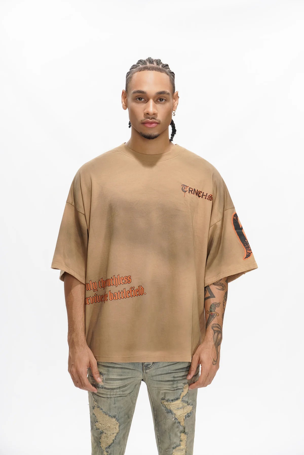 Trnchs Ruthless Soil Brown Vintage Tee