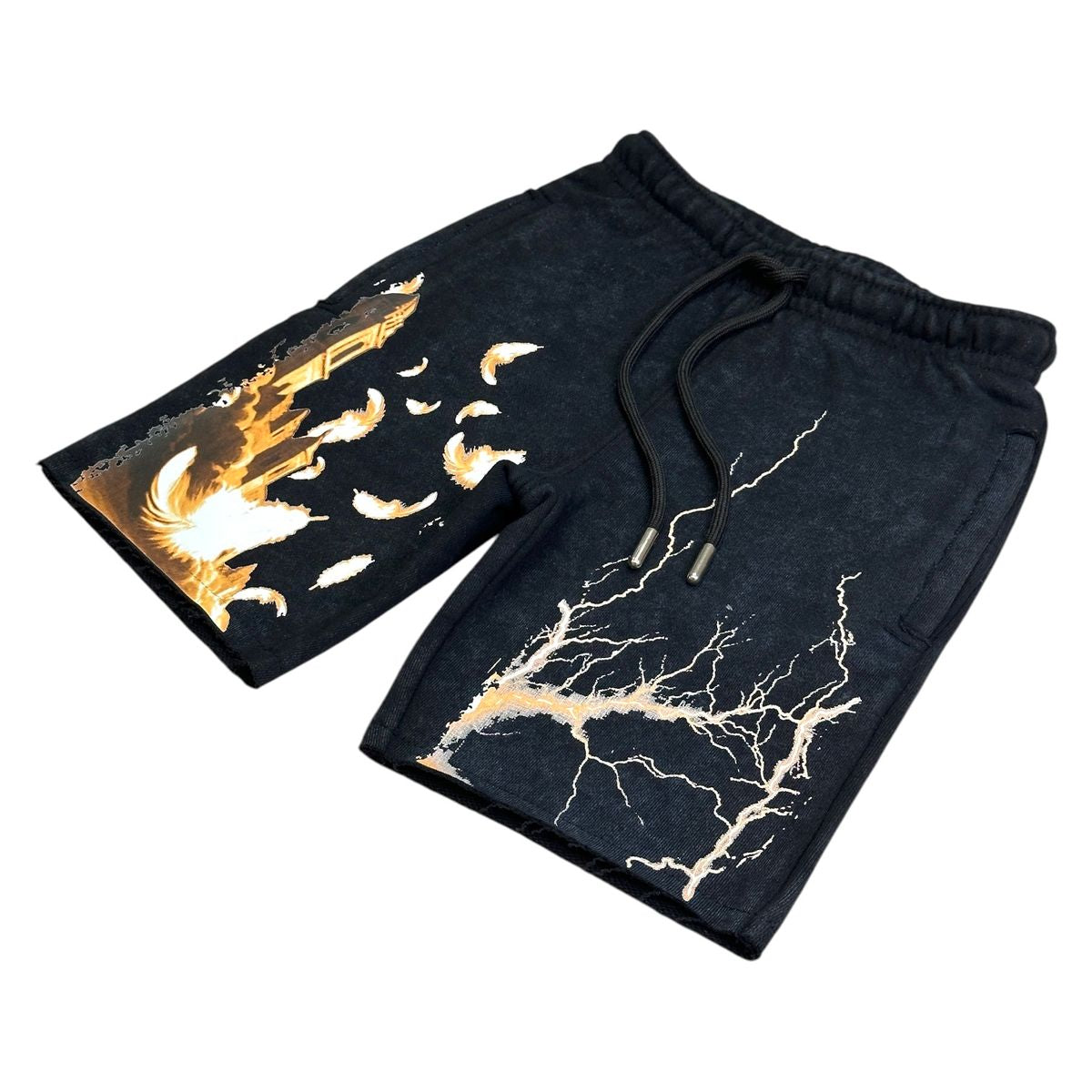 ELITE PREMIUM PARADISE Cropped Kids Fleece Short Set (4285-JR)