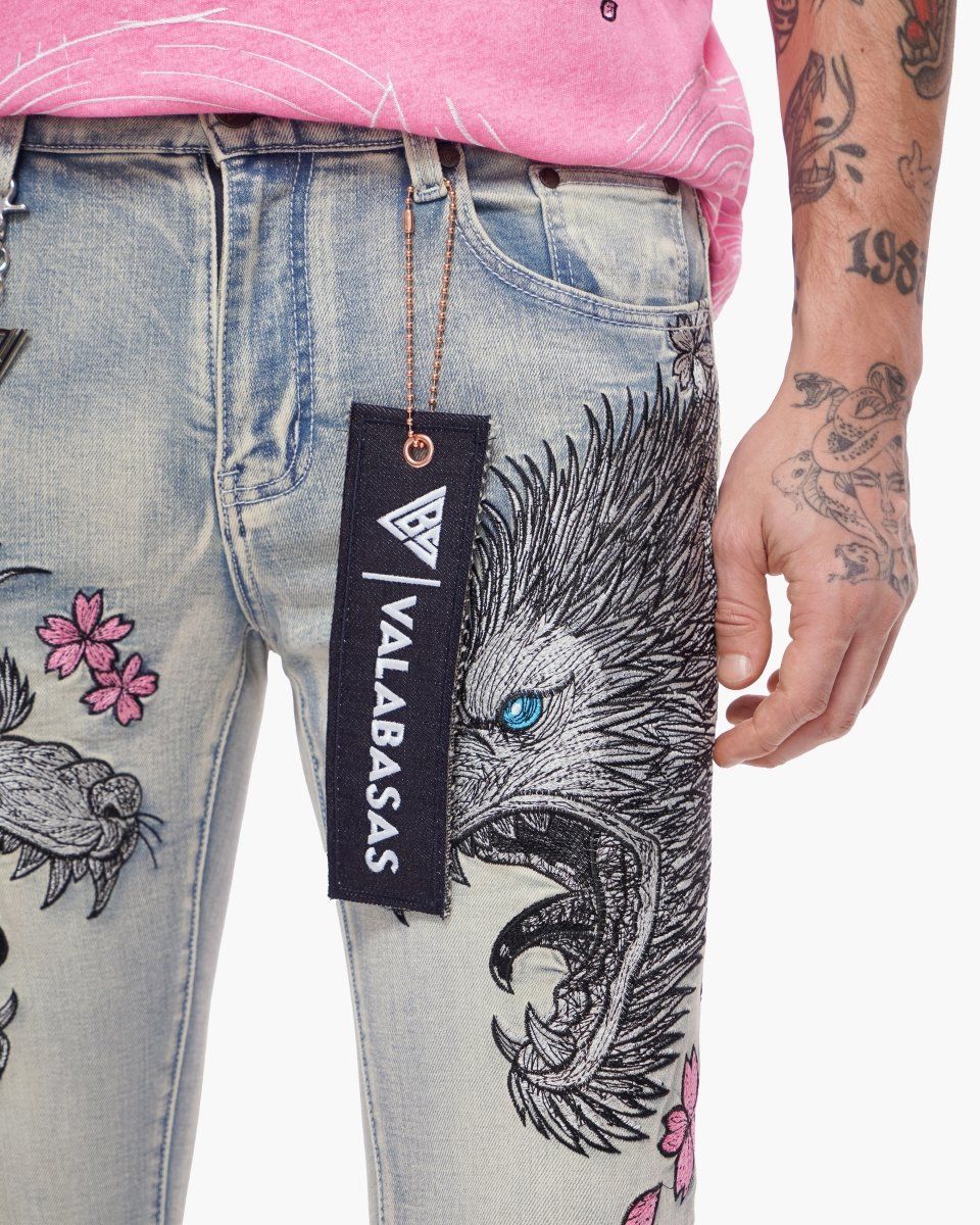 valabasas Tenka Stacked Jeans Light Blue Wash