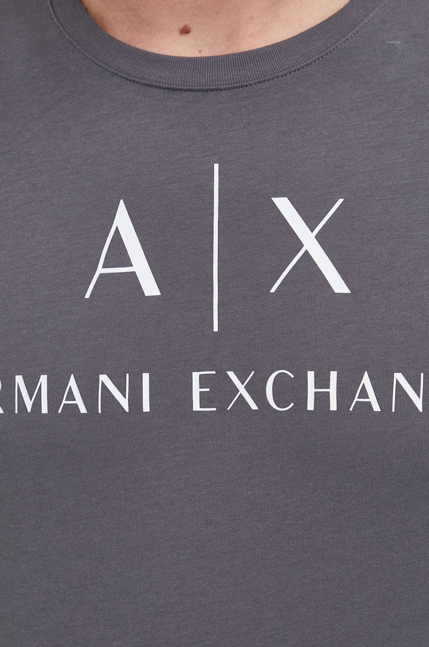 Armani Exchange Grey Long Sleeve T-Shirts