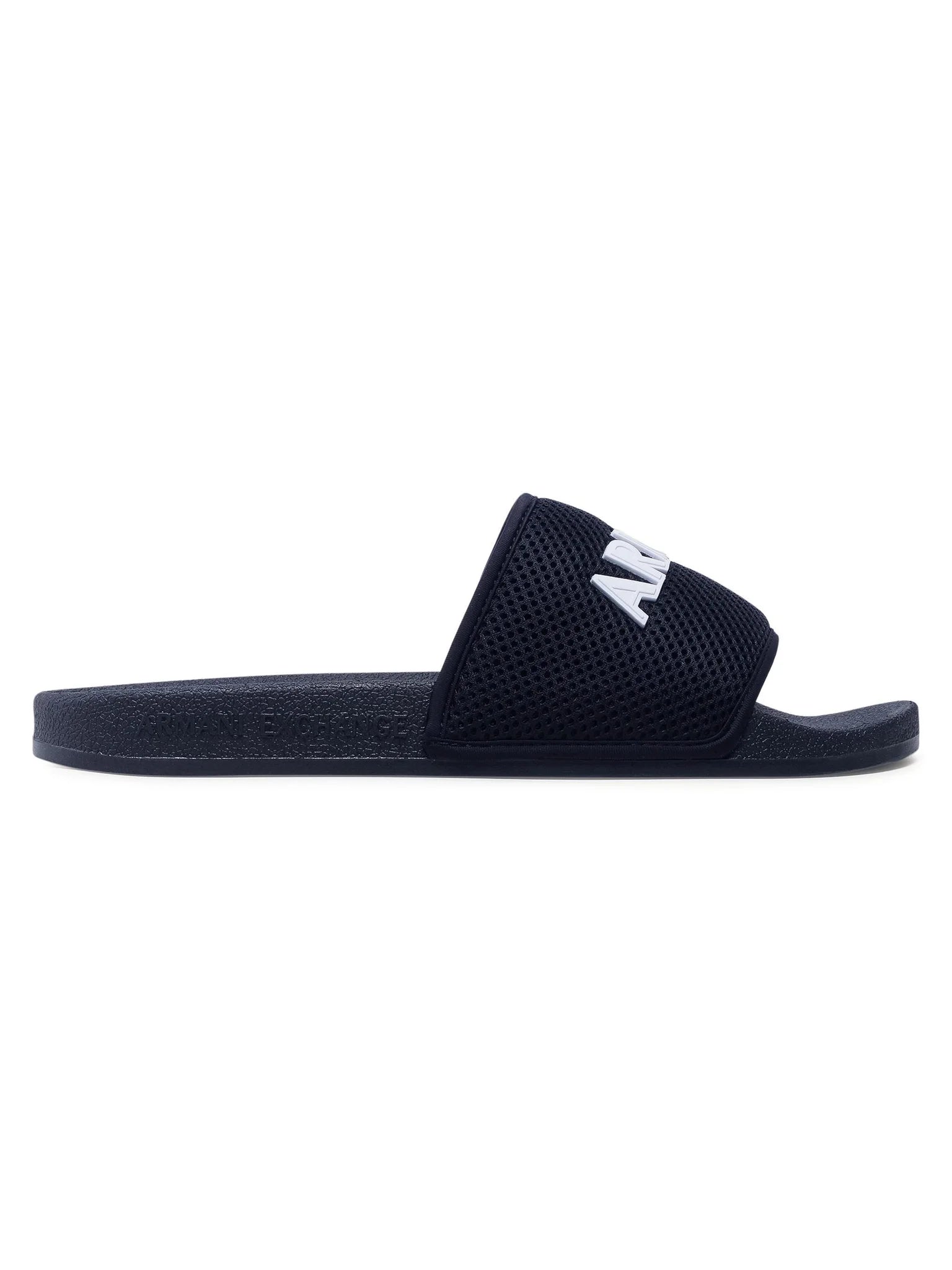 ARMANI EXCHANGE. Logo Slides in Mesh (navy blue)